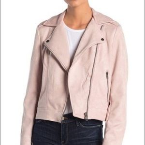Faux Suede Moto Jacket